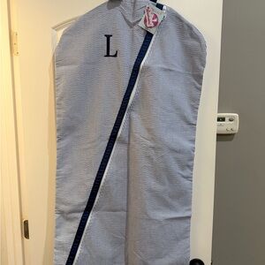 Mint Striped Blue and White Bag